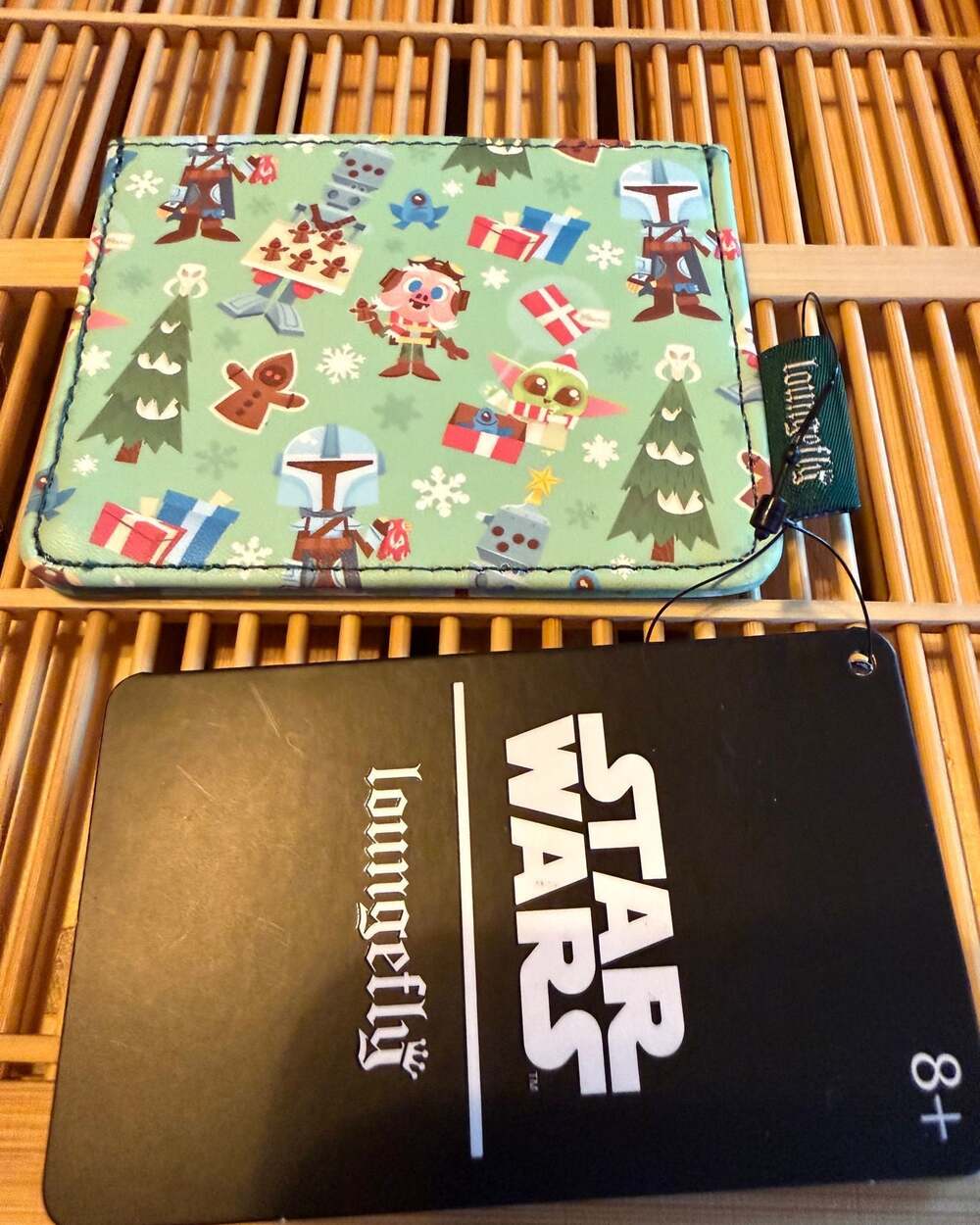 Loungefly Star Wars The Mandalorian Chibi Holidays Christmas Cardholder *NWT*